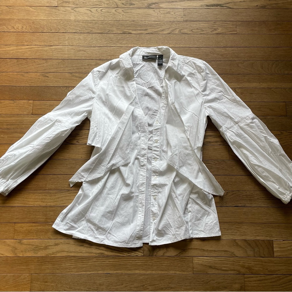 INC international concepts 
Button down blouse 
White 
Size L